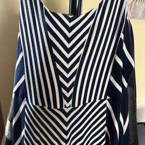 Spaghetti straps striped maxi knit dress